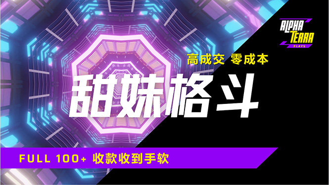 高成交零成本，售卖甜美格斗课程，谁发谁火，加爆微信，日入1000+收款…-多多网创